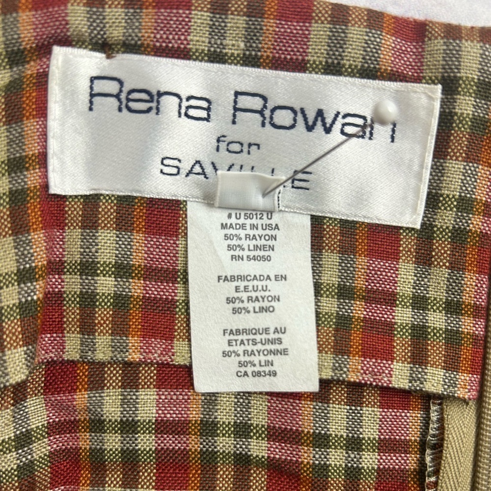 Vintage 90’s Rena Rowan for Saville Plaid Jumper Dress. Preppy. Dark Academia. - Picture 7 of 7